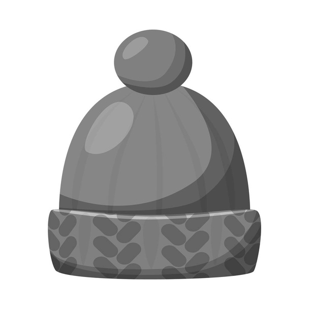 Vektorová ilustrace ikony pokrývky hlavy a napper. Sada nánožků a symbol helmy pro web. - Vektor, obrázek