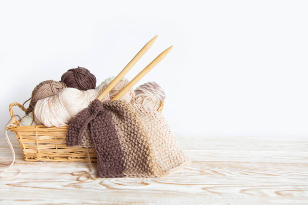 Accessories for needlework. Hobby knitting. Women's business. - Foto, Bild