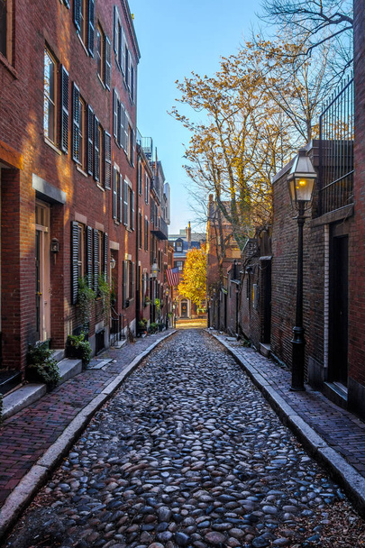 Acorn Street - Boston, Massachusetts, États-Unis
 - Photo, image