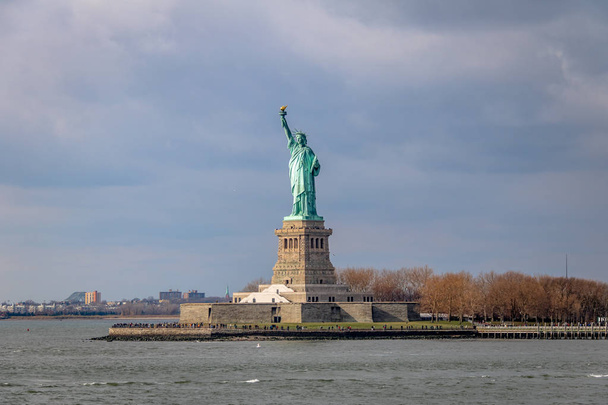 Statue of Liberty and Liberty Island - New York, USA - Photo, Image
