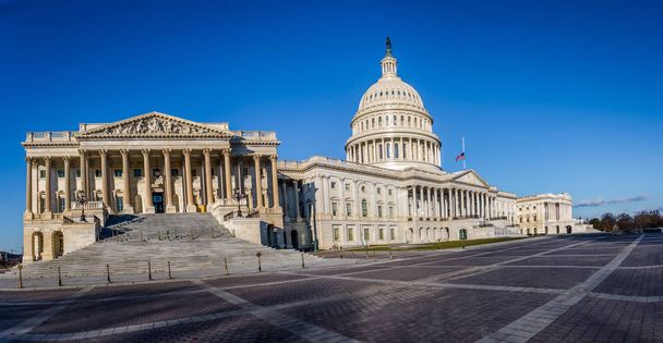 Amerika Birleşik Devletleri Capitol binası - Washington, D panoramik manzaralı - Fotoğraf, Görsel
