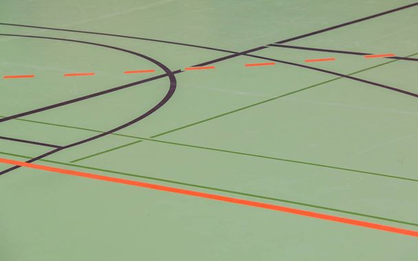 Handball Hall floor in a gym - Valokuva, kuva