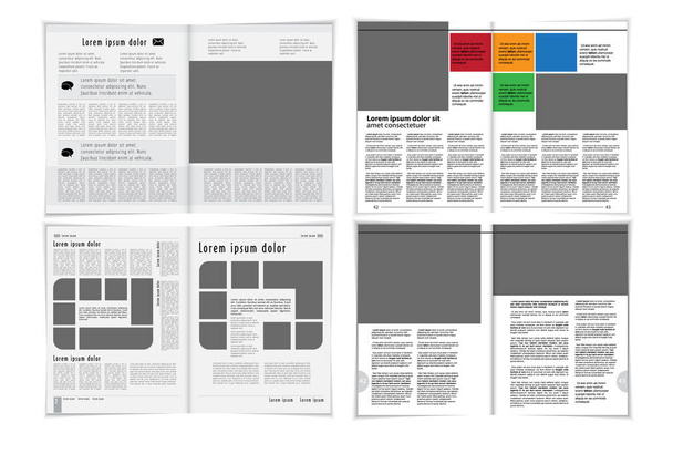 Rivista di stampa, layout di brochure facile da modificare
 - Vettoriali, immagini