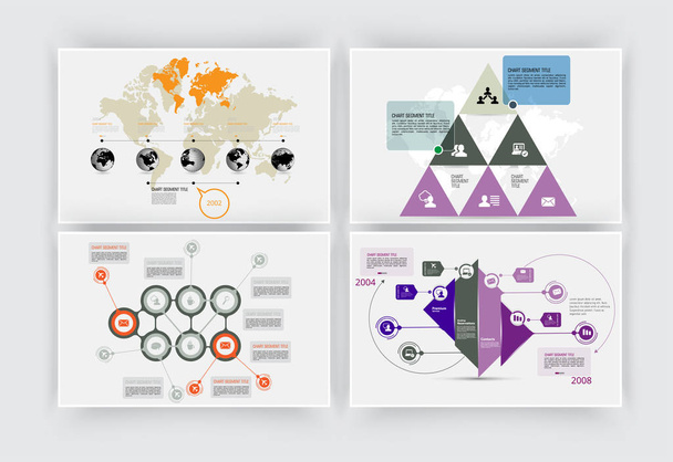 Business infographic elements data visualization vector design. - Wektor, obraz