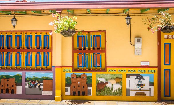 Colorful House - Guatape, Colombia - Foto, afbeelding