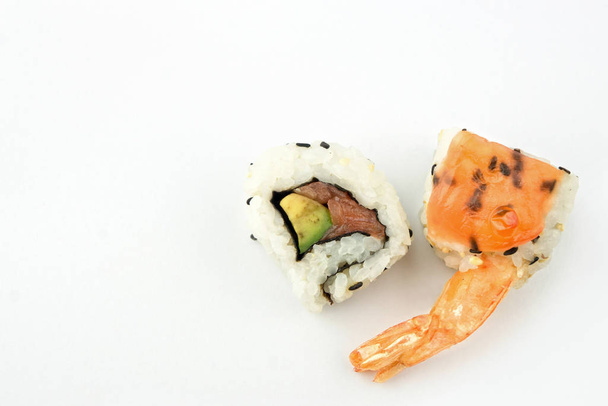 Japanese seafood sushi with copy space - Photo, image