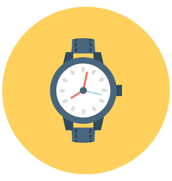 Reloj de pulsera Icono de vector aislado que se puede modificar o editar fácilmente
 - Vector, imagen