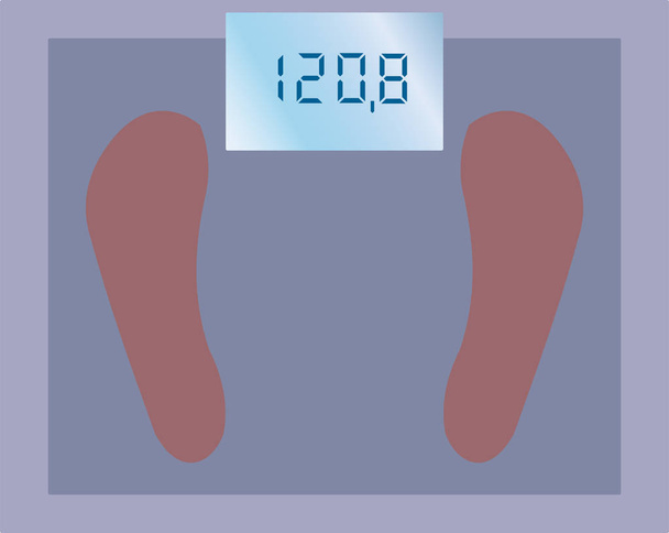 Vector image scales to measure the weight of a person - Vector, Image