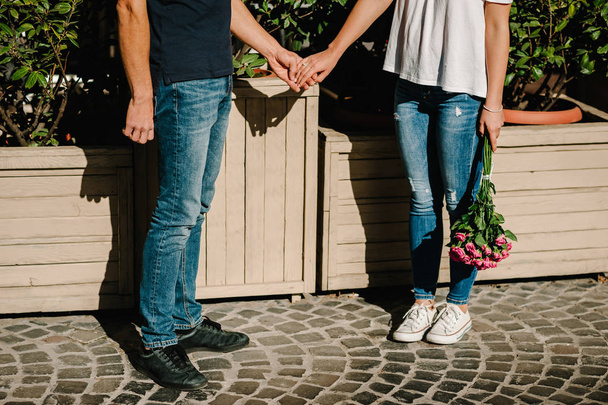 Couple holding hands together as forever love - Fotografie, Obrázek