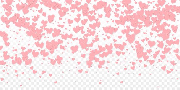 Pink heart love confettis. Valentine's day gradien - Vector, Image