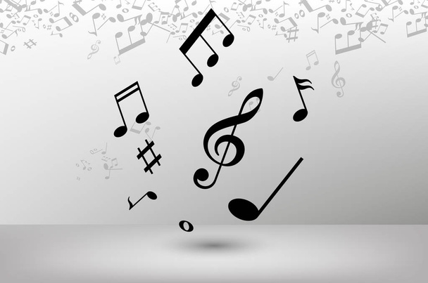 Music Icon .Note symbol for your web site design - Διάνυσμα, εικόνα