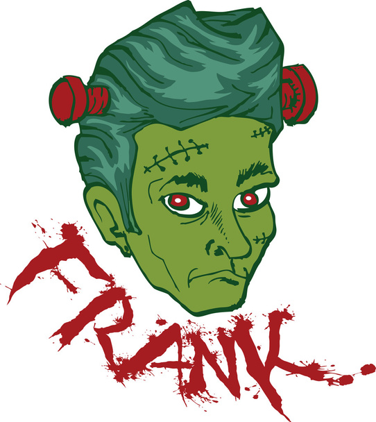 Фрэнк зелёный монстр
 - Вектор,изображение