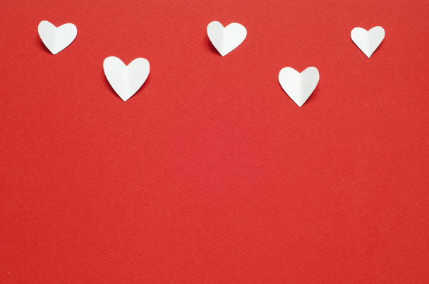 Den svatého Valentýna pohlednice. Láska koncept pro matky den a den svatého Valentýna. Pohled shora. Kopírovat prostor - Fotografie, Obrázek
