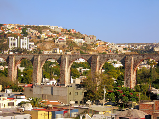 die los arcos (Aquädukt) von Queretaro, Mexiko. - Foto, Bild