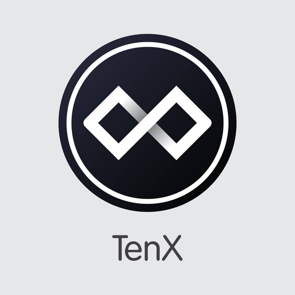 Pay - Tenx. A Trade logót vagy piaci jelkép. - Vektor, kép