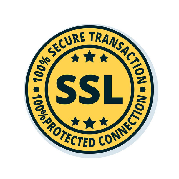Signature de bouton certifiée SSL
 - Vecteur, image