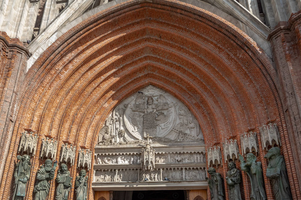 La Plata Cathedral Entrance Detail - La Plata, Buenos Aires Province, Argentina - Photo, Image