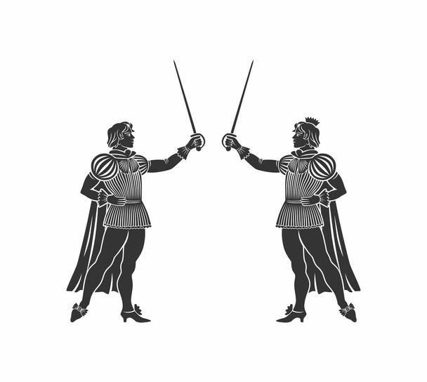 a középkorban herceg vektoros illusztráció - Vektor, kép
