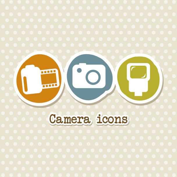 photography icons - Вектор, зображення