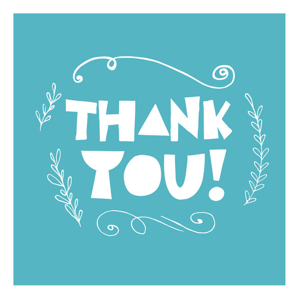 Thank you! Vector illustration. - Vector, Image