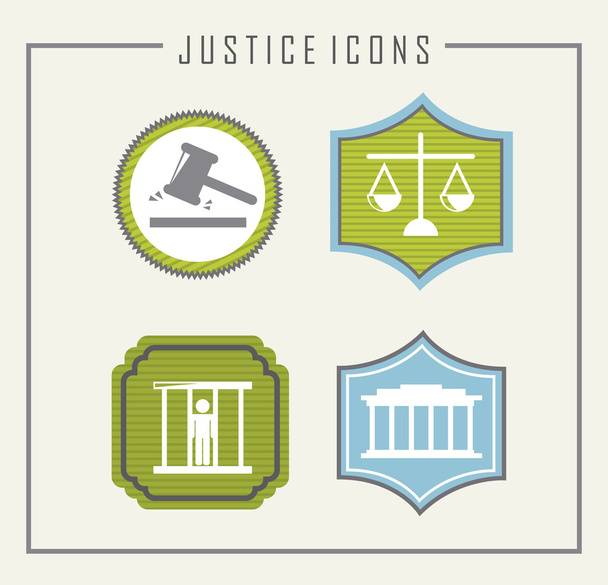jail icons - Vektor, kép