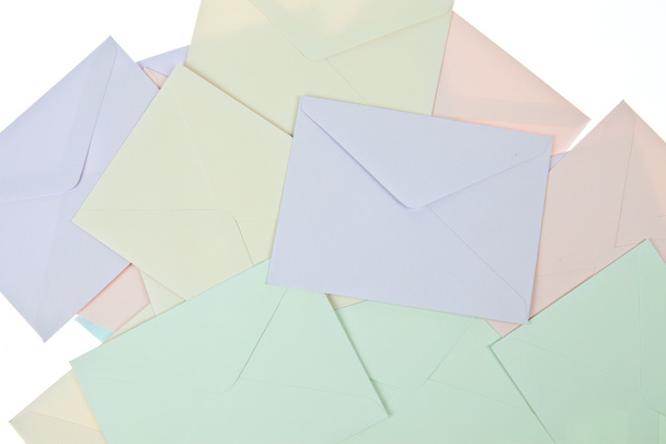 Backgroun of Colorful Envelops - Photo, Image