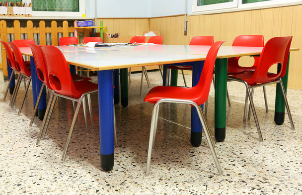 inside a classroom of a preschool without children - Photo, Image