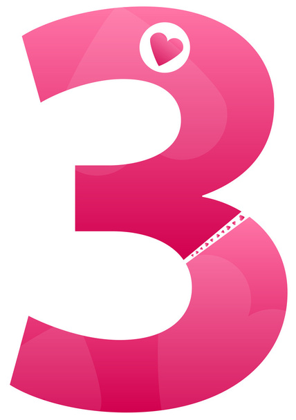 Love Number Three - Vector, Image