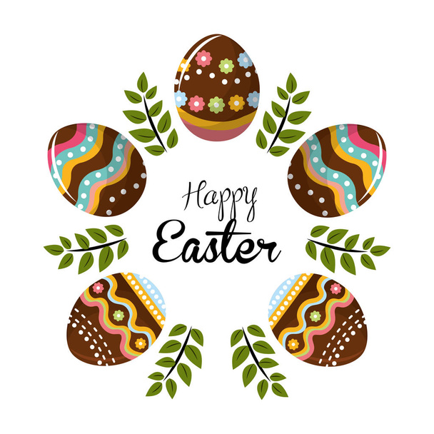 huevos de Pascua día icono diseño de imagen, vector de ilustración
 - Vector, Imagen