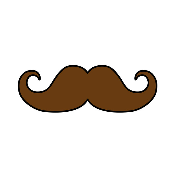homem mustahe e design de moda atraente, ilustração vetorial
 - Vetor, Imagem