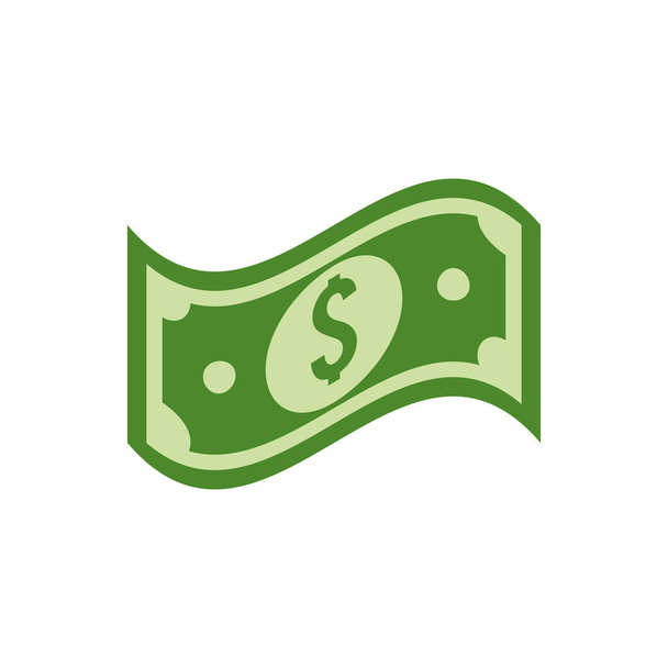 groene Bill Dolar geld, vector illustratie ontwerp - Vector, afbeelding