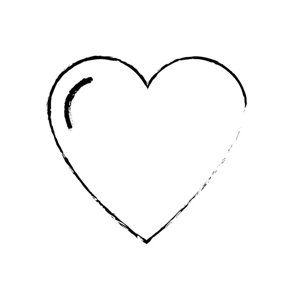 line nice heart and love symbol deign, vector illustration - Διάνυσμα, εικόνα