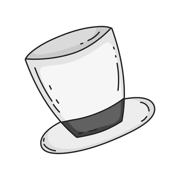 lindo icono de sombrero de copa. ilustración vectorial
 - Vector, imagen