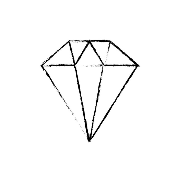 figure beauty diamond fashion accessory design vector illustration - Vector, Image