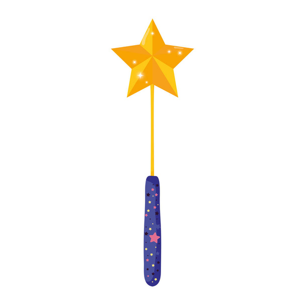 baguette magique avec illustration vectorielle étoile
 - Vecteur, image