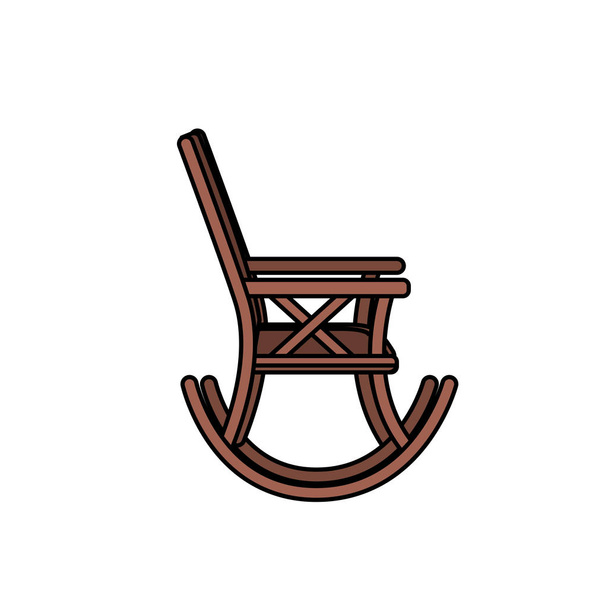 άνετη καρέκλα για χαλάρωση αντικείμενο εικονίδιο διανυσματικά εικονογράφηση - Διάνυσμα, εικόνα