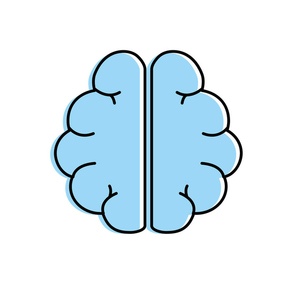 anatomy brain to imagination and memory inspiration vector illustration - Διάνυσμα, εικόνα