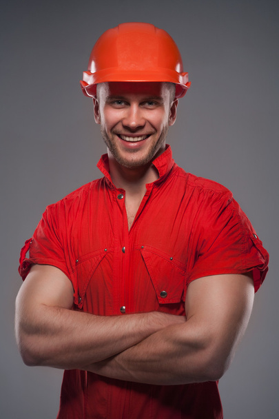 Male construction worker - Фото, зображення