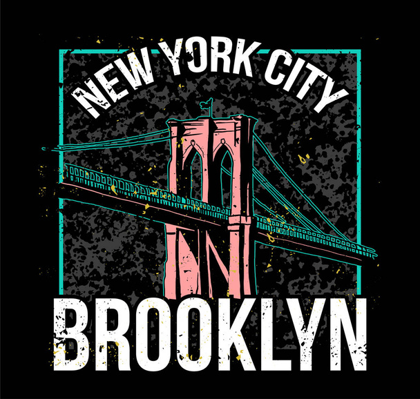 Nueva York Brooklyn brillante
   - Vector, Imagen
