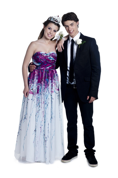 una joven pareja de graduados
 - Foto, Imagen