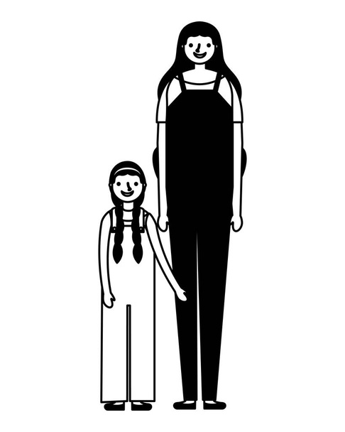 famiglia madre e figlia
 - Vettoriali, immagini