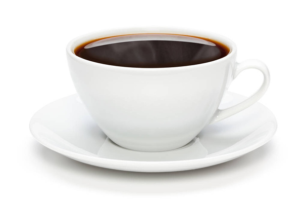 Cup of coffee, isolated on the white background, clipping path included. - Photo, Image