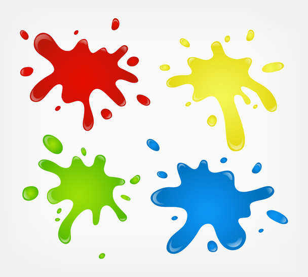 Paint splashes - Vector, Image
