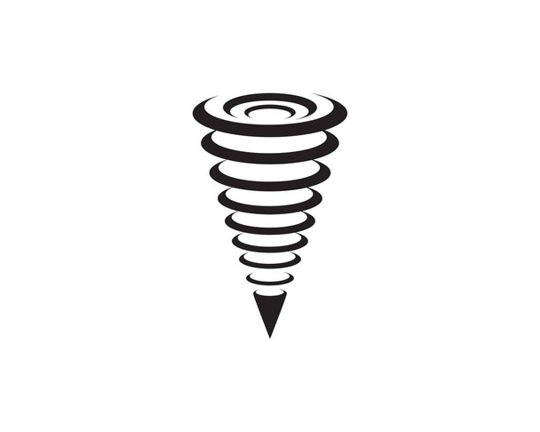 Tornado logo símbolo vector ilustración diseño - Vector, imagen
