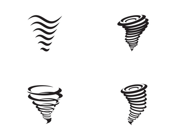 Торнадо логотип символ Векторний дизайн ілюстрації
 - Вектор, зображення
