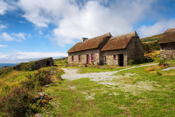 Slea Head Famine Cottages in Ireland - Photo, Image