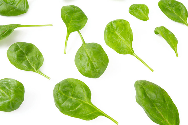 spinach isolated on white - Φωτογραφία, εικόνα