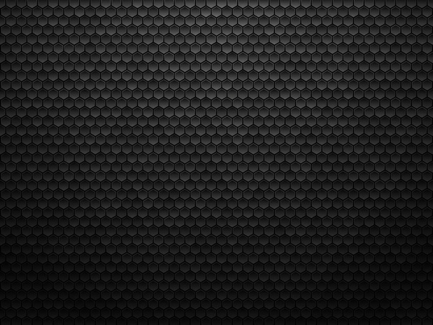 abstract geometric polygons background, black metallic texture - Vector, Image