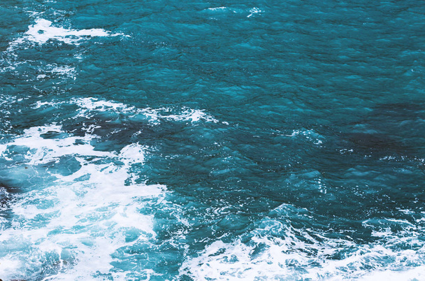 turquoise sea water texture - Φωτογραφία, εικόνα