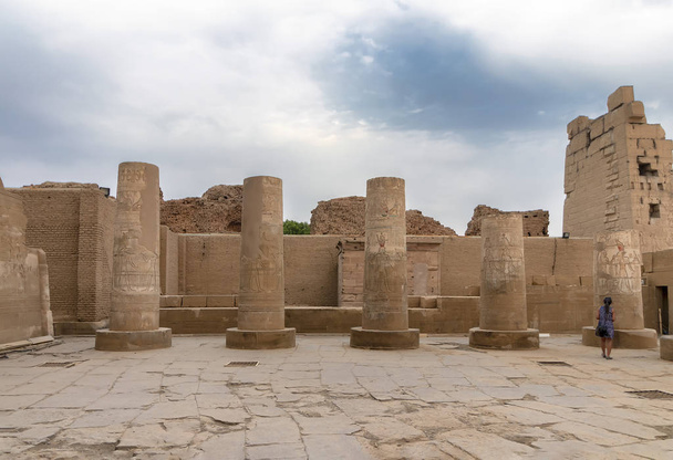 Ruiny świątyni Kom Ombo w Nilu, Egipt - Zdjęcie, obraz